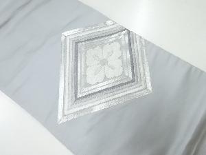アンティーク　菱に花模様刺繍袋帯（材料）